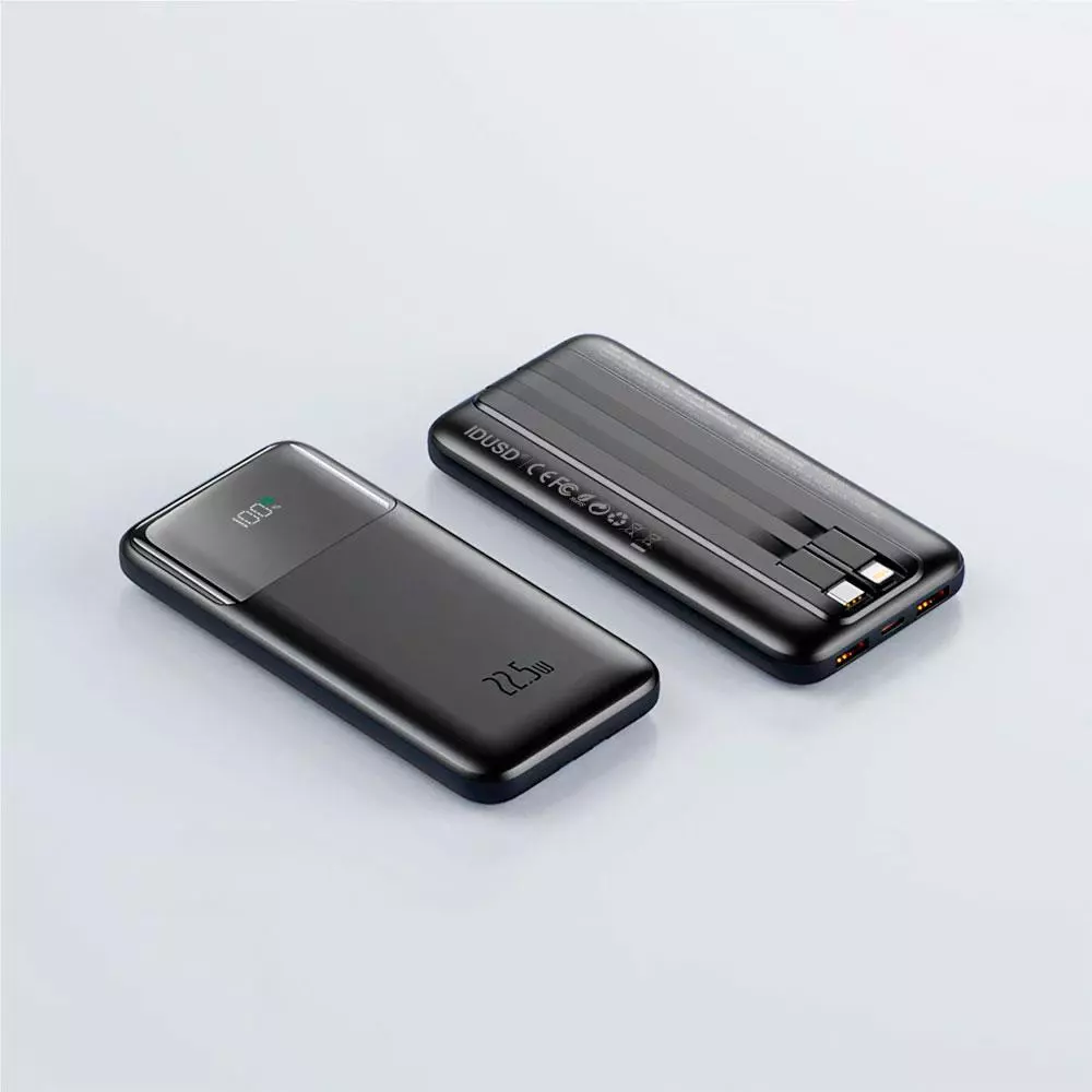 PowerBank IDUSD Eco Power Flow 10.000 mah / 20W PD / 22.5W USB / Negro / P14A