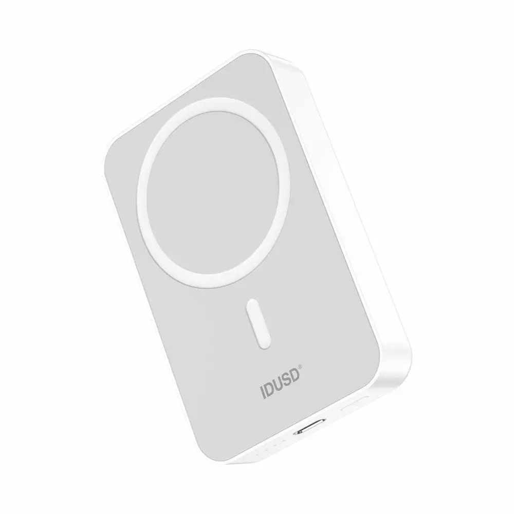PowerBank IDUSD Eco Power 10.000 mah / Magn&eacute;tico / 15W / Blanco / P24B