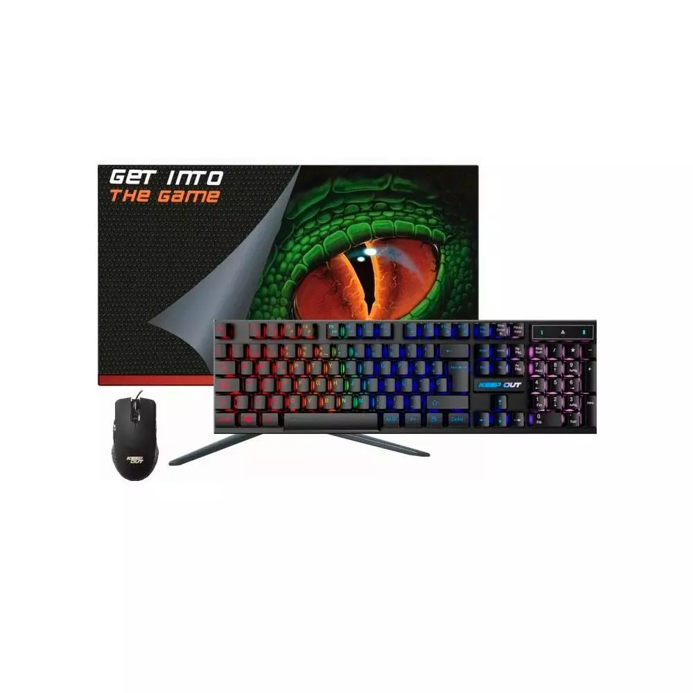 Pack Monitor 22" Fhd + Teclado + Raton Keep Out Gaming / XGM22KITV2 / Negro