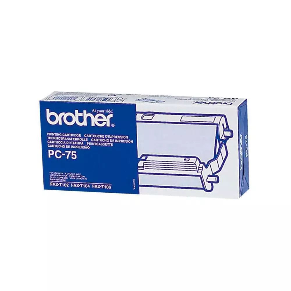 Cartucho + bobina original Brother PC75 / Fax T104 / Fax T106