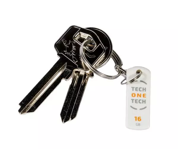 Pendrive Nano Tech One Tech Pro Smart Clip USB 2.0 / 16Gb / Impermeable / Blanco / TEC3004-16