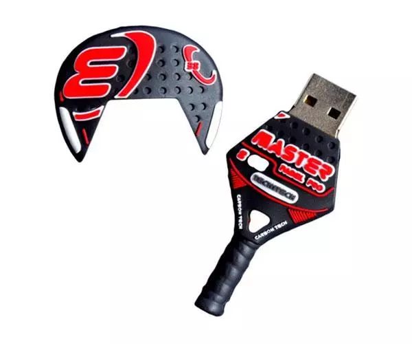 Pendrive Tech One Tech USB 2.0 / 32Gb / Raqueta padel roja / TEC5046-32