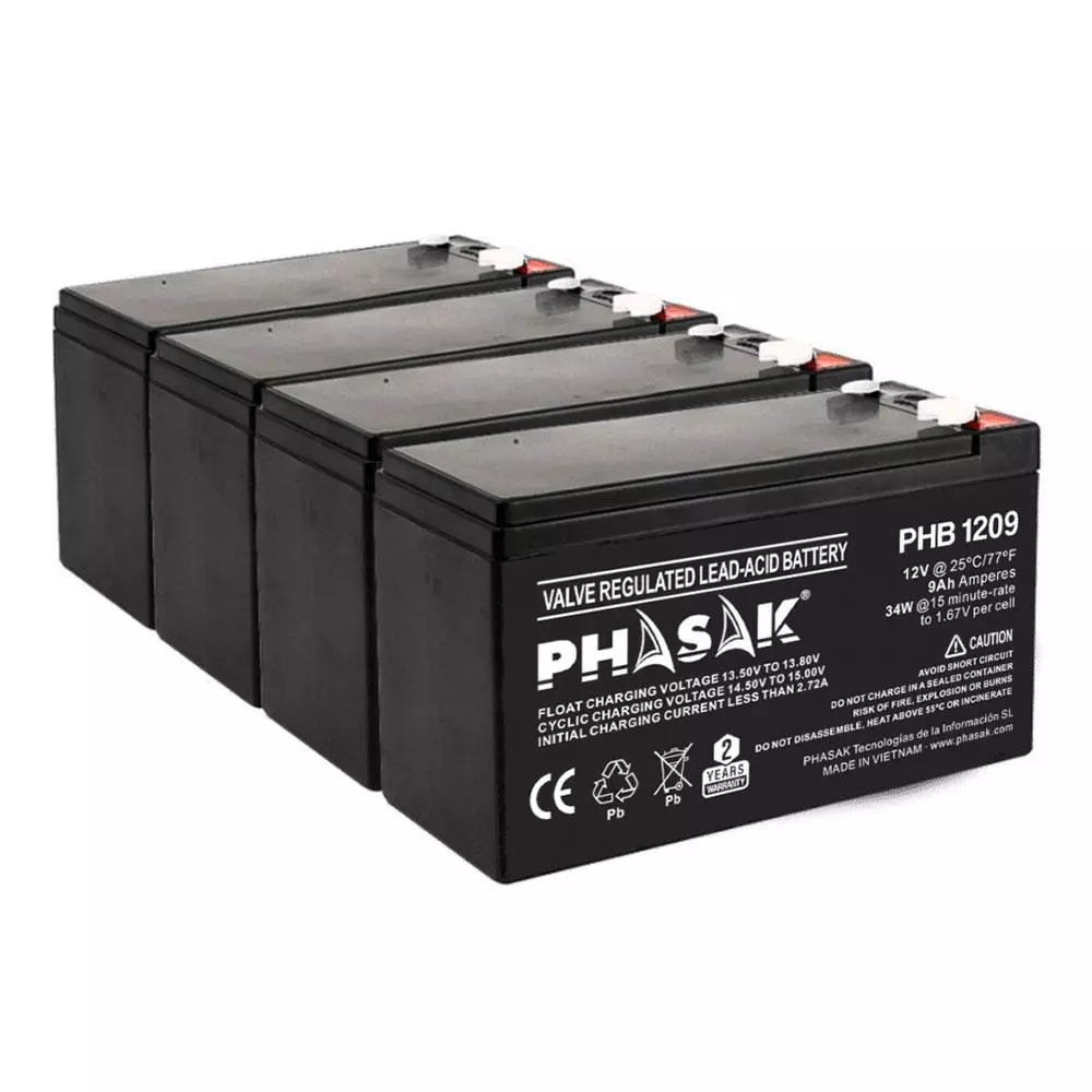 Bateria PHASAK para Sais 9ah 12v / PHB 1209