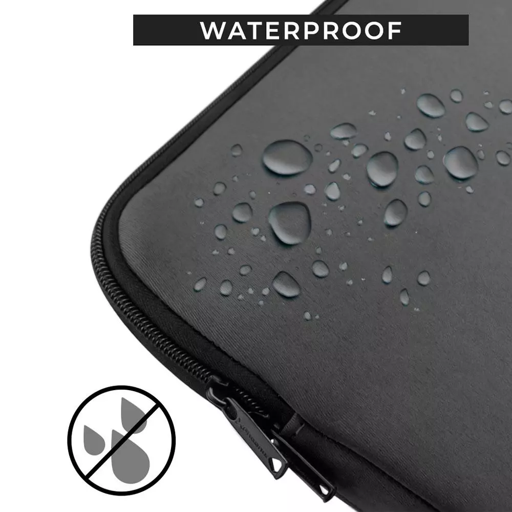 Maletin portatil neopreno hasta 14" Phoenix / Asas ocultables / Impermeable / Gris oscuro / PHBASICSH14B