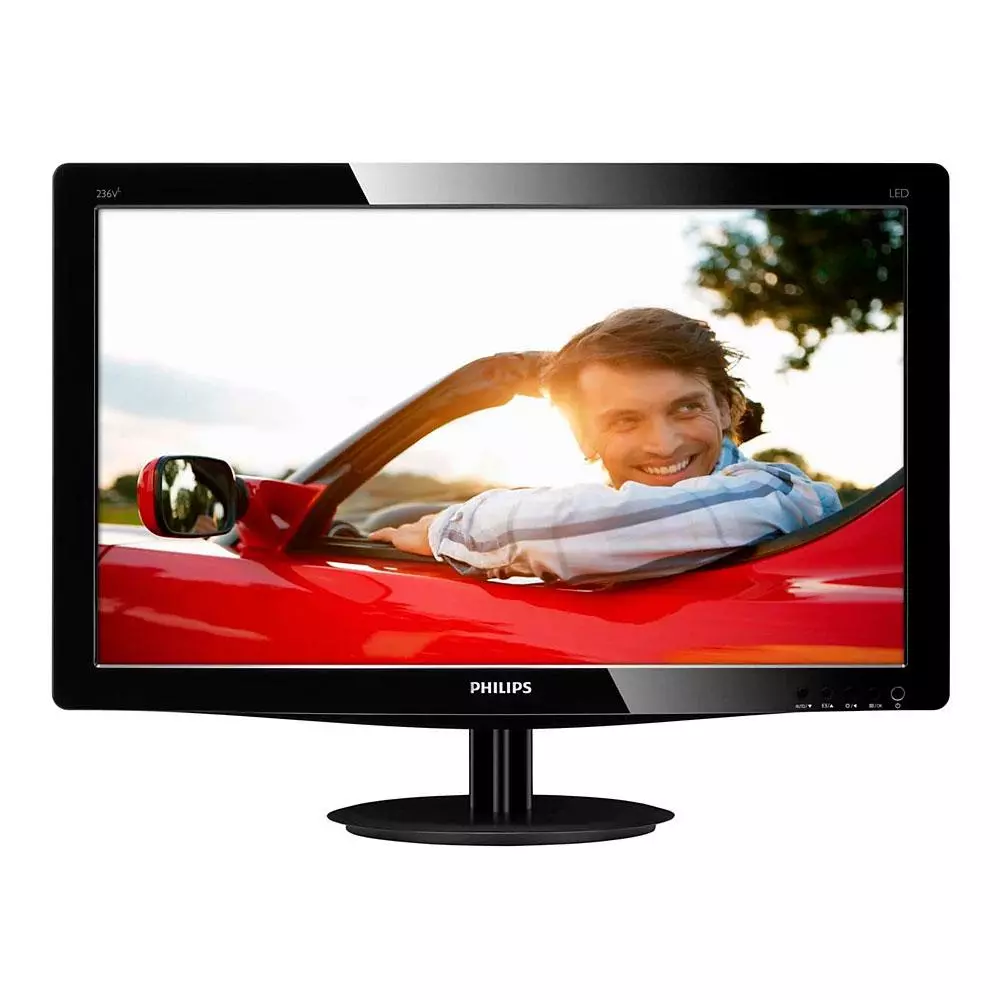 Monitor Reacondicionado LED PHILIPS 236V3L / 23" IPS / VGA-DP / Negro / Grado B Mancha en la pantalla