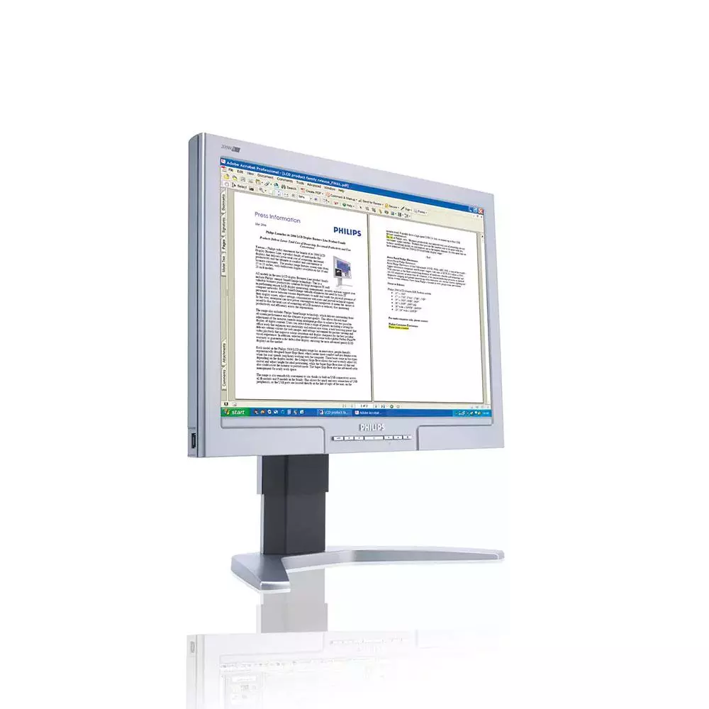 Monitor Reacondicionado LCD PHILIPS 20" HWB7200P / VGA-DVI / Grado B Raya vertical parte derecha
