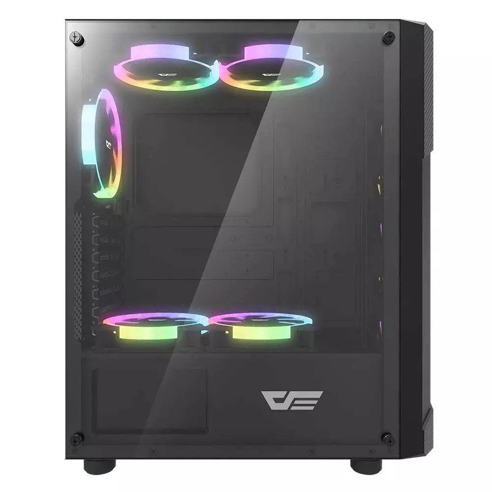 Caja Gaming Darkflash Pollux Negra / ATX / Cristal Templado / Ventiladores NO incluidos