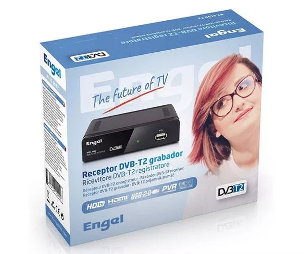 TDT HD Engel FullHd 1080p / Dvb-T2 / HDMI / Scart / Grabador - Reproductor USB / RT5130T2