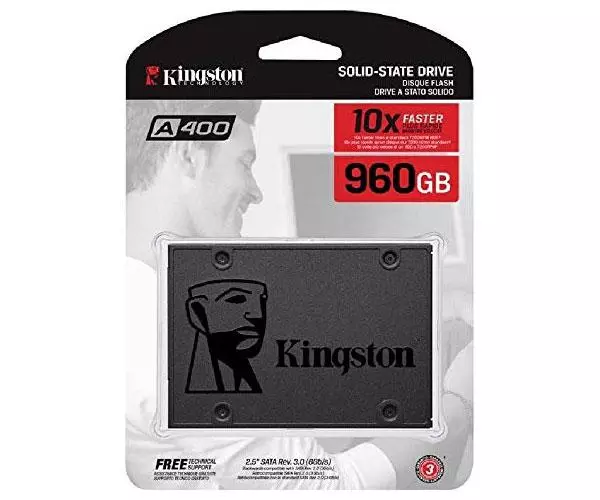 Disco duro 2.5 SSD Kingston 960Gb SSDnow Sata3 / SA400 / SA400S37/960G