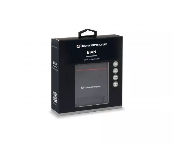 Lector Dnie 3.0 Externo Conceptronic USB 2.0 / eID / Negro / SCR01B