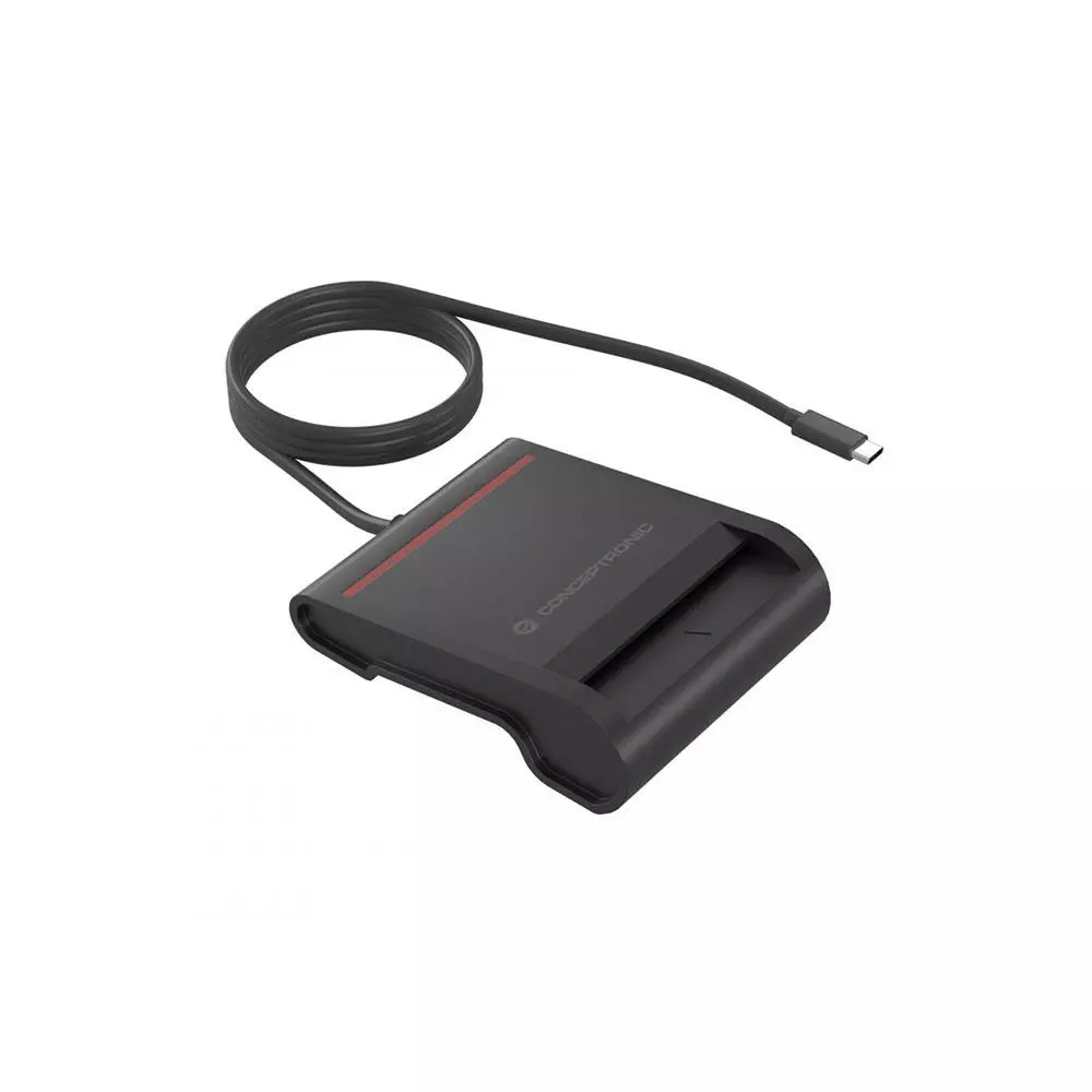 Lector Dnie 4.0 Externo Conceptronic USB-c / eID / Negro / SCR01BC