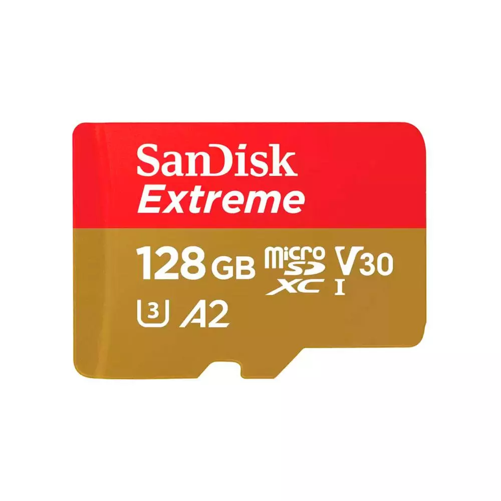 Micro sd xc Sandisk extreme uhs-i 128Gb 190mb/s clase 10 + adaptador