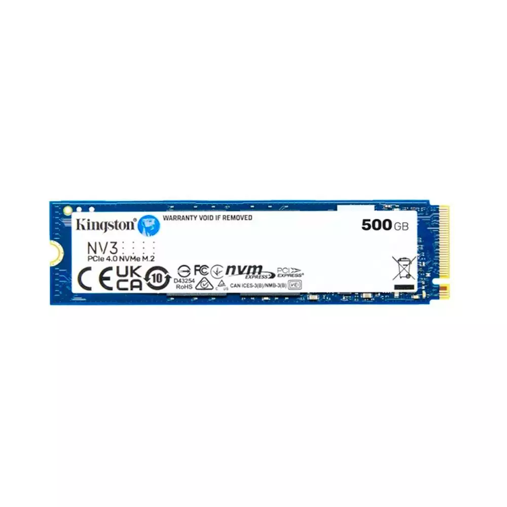 Disco Duro SSD M.2 Pcie 4.0 Nvme Kingston NV3 / 500Gb / M.2 2280 / 5.000-3.000 MB/s / SNV3S/500G