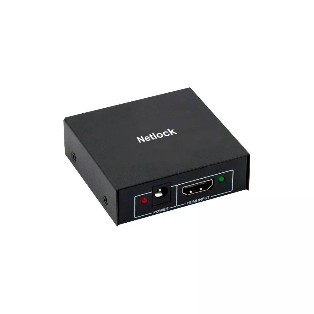 Splitter HDMI 1x2 / Con alimentacion / Netlock / SP-HDMI-2A