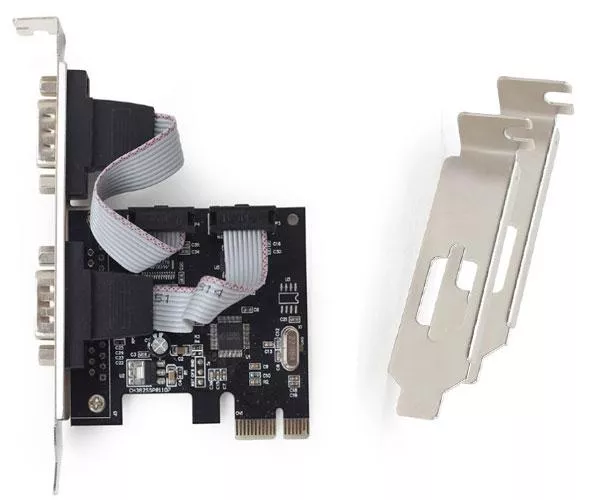 Tarjeta Pci express 2x Puertos Serie Db9 / Rs232 / Adaptador perfil bajo Gembird  SPC-22