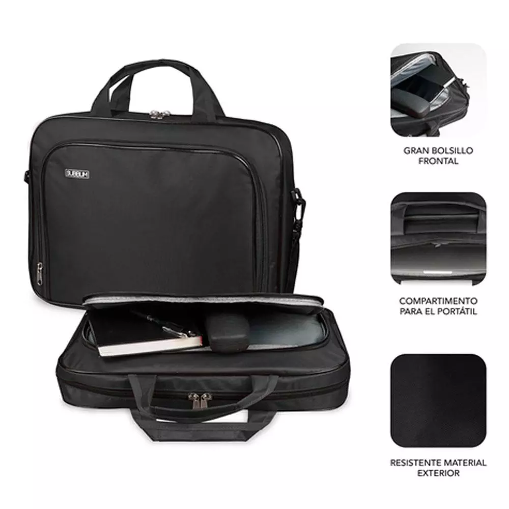 Maletin Subblim Oxford hasta 14" / Negro / SUB-LB-1OLB030