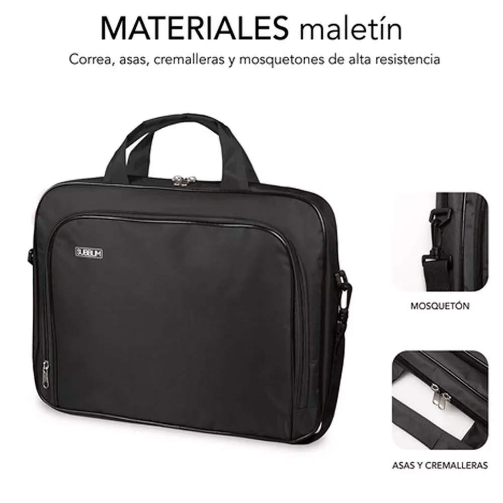 Maletin Subblim Oxford hasta 16" / Negro / SUB-LB-1OLB050