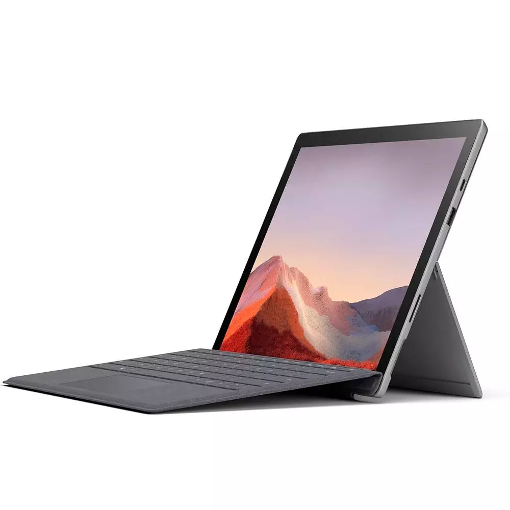 Port&aacute;til / Tablet Reacondicionado Microsoft Surface Pro 7 1866 12.3" / I5-10th / 8GB / 256GB SSD / Win 11 Pro / Teclado con kit de conversion / Grado A- Fuga de Luz