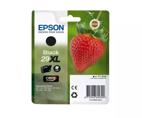 &divide; Strawberry singlepack black 29xl claria home ink