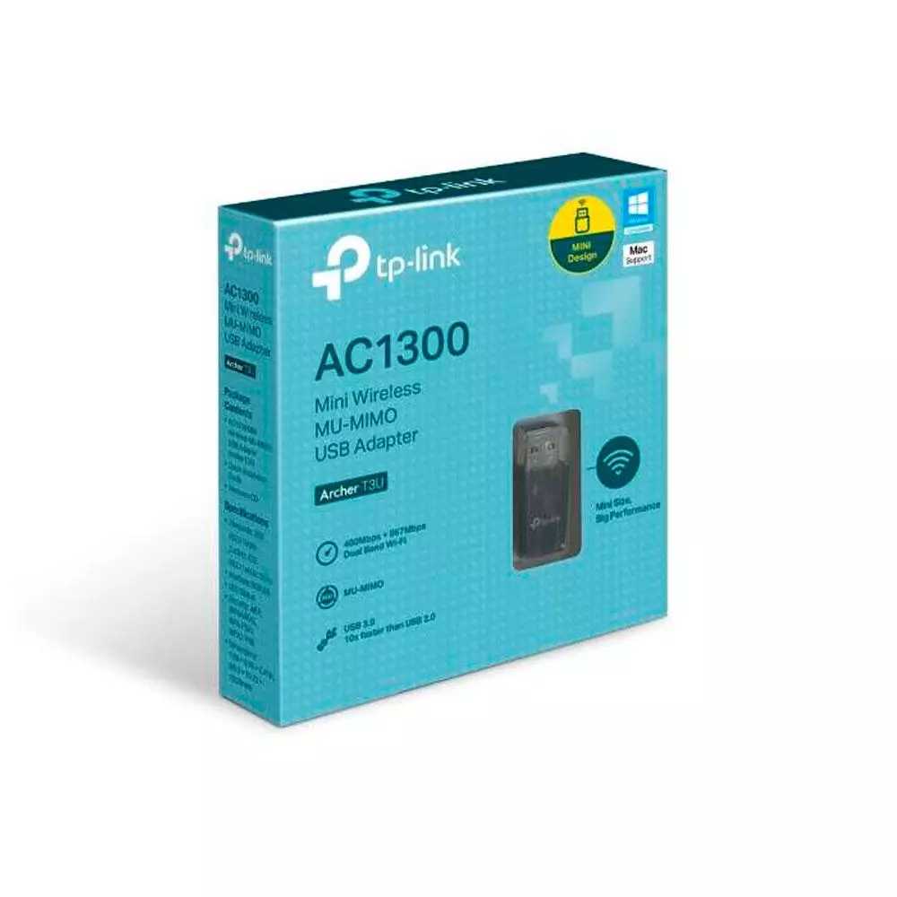 Tarjeta de red USB Wifi Archer T3U Dual Band / AC1300 / MU-MIMO / TP-Link