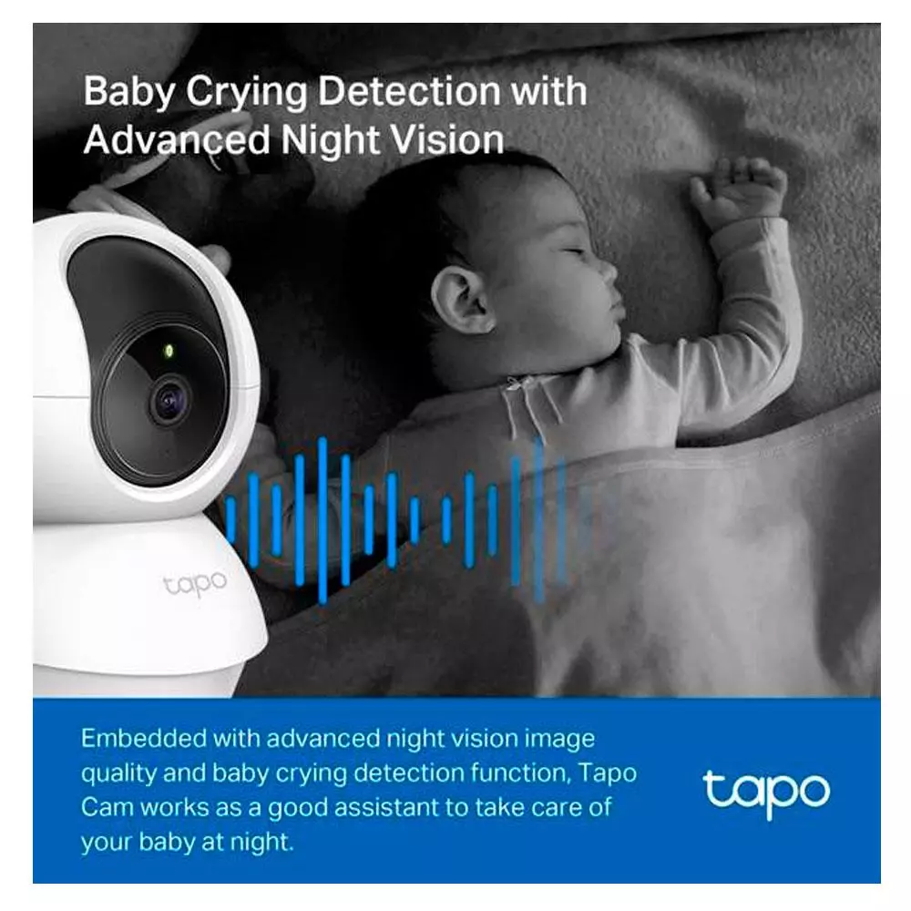 &divide; Camara ip wifi tp-link tapo tc71 pan tilt 2k 3mp 2way audio movimiento 360? h 114? v v.nocturna comp