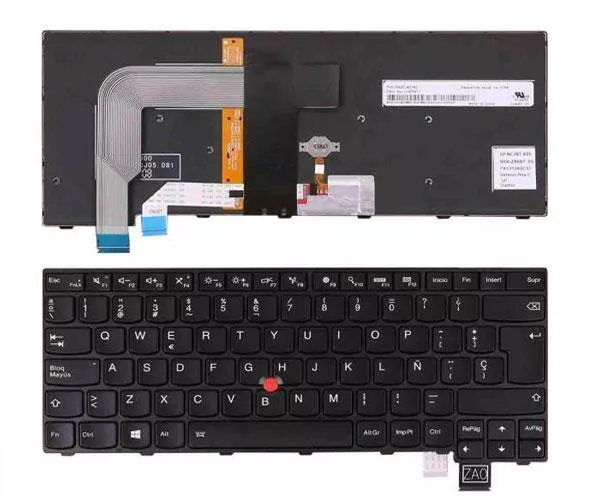 Teclado compatible para port&aacute;til LENOVO Thinkpad 13 / T460s / T470s / 13 20Gk / 13 20Gj / Fru01en610 / Negro