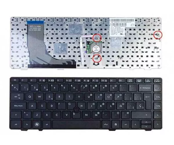 Teclado compatible para port&aacute;til HP Probook 6360b + Pointstick / negro