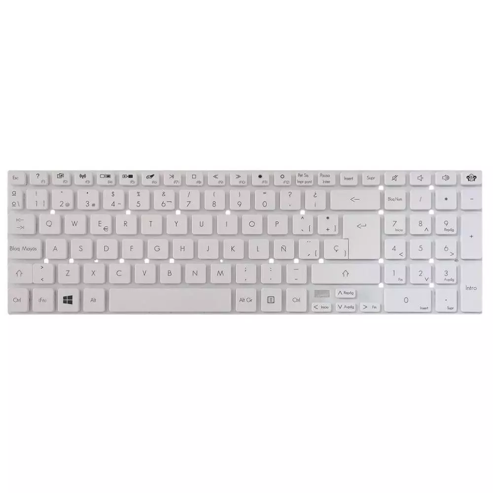 Teclado compatible para port&aacute;til ACER Aspire 5830T / E5-571 Blanco