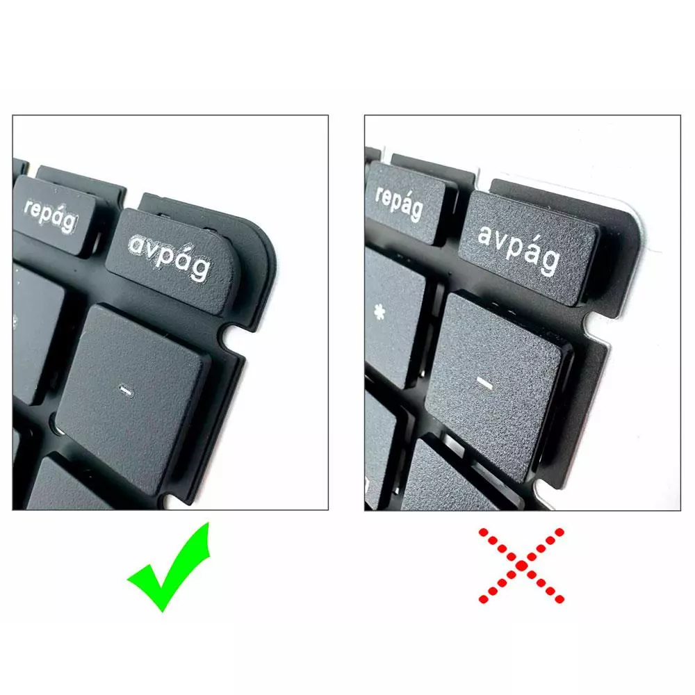 Teclado compatible para port&aacute;til HP Pavilion 15-ab / 15-bs / 15q-bd / 15-cc / 809031-071 / Teclas redondas / Intro grande / Negro