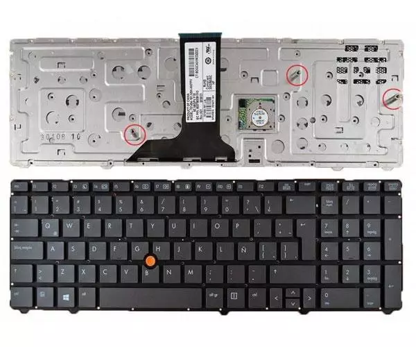 Teclado compatible para port&aacute;til HP Elitebook 8760p / 8770p / 8770w / 8760w / Negro