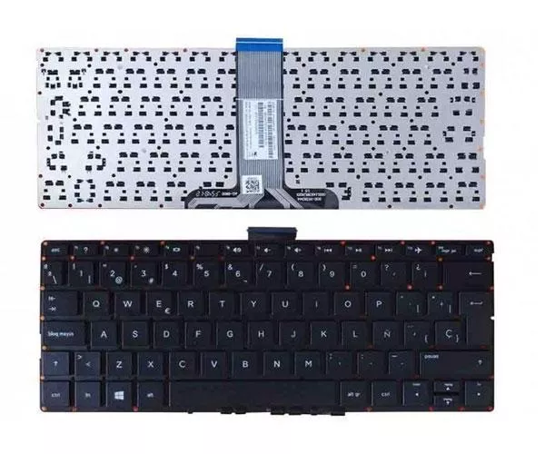 Teclado compatible para port&aacute;til HP Pavilion X360 11-K / X360 11T-K / X360 13-U / Intro grande / Negro