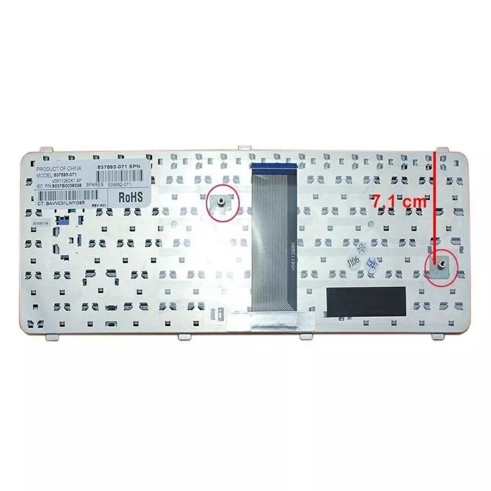 Teclado compatible para port&aacute;til HP 610 / CQ510