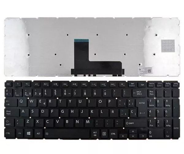 Teclado compatible para port&aacute;til TOSHIBA Satellite L50-b / S50-b / negro / sin marco