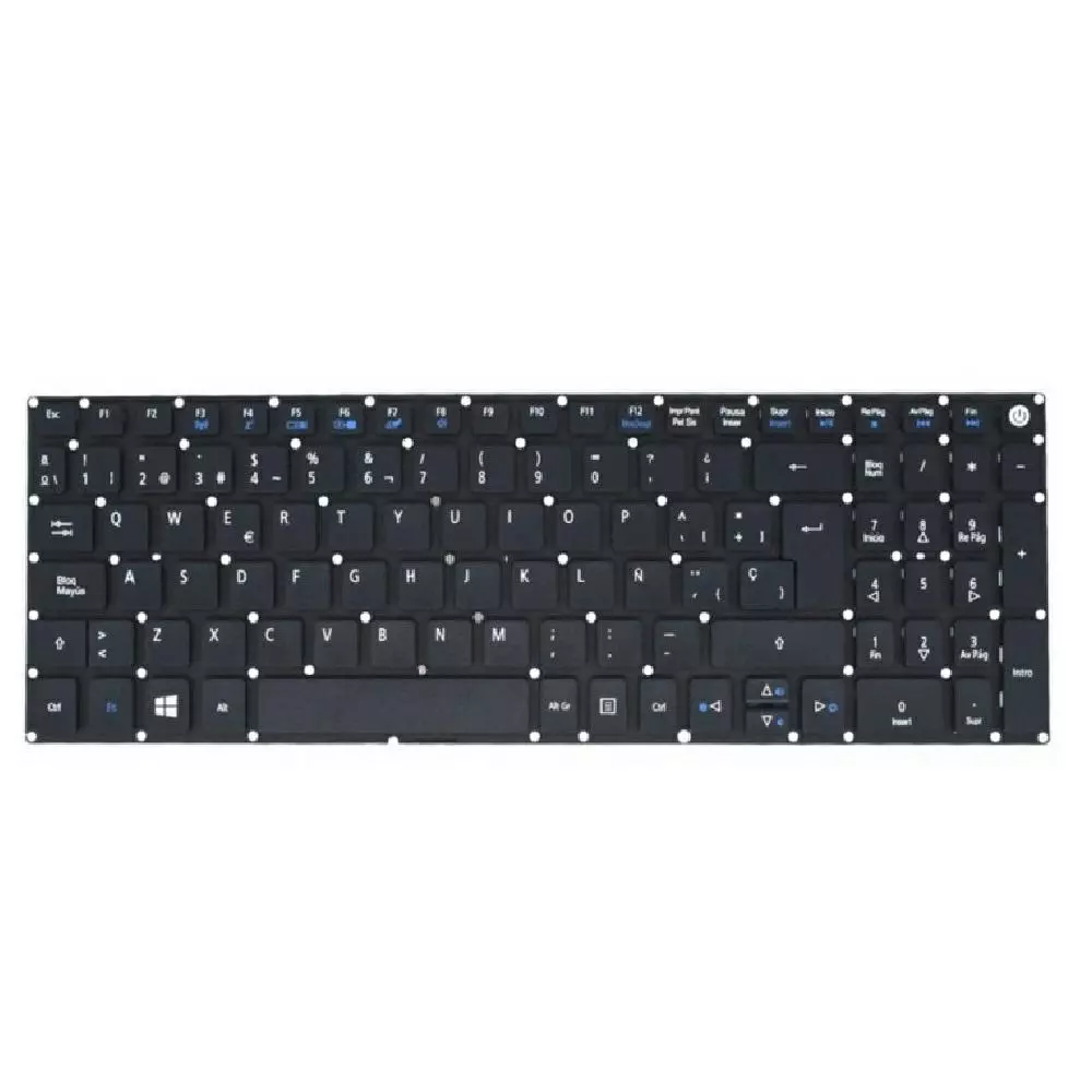 Teclado compatible para port&aacute;til ACER E5-532 / e5-722 / e5-573 / negro Retroiluminado