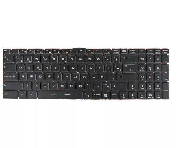 Teclado compatible para port&aacute;til MSI Gt72 / Gt62 / Ge62 / Ge72 / Ge73 / Gs60 / Gs70 / Retroiluminado / Negro