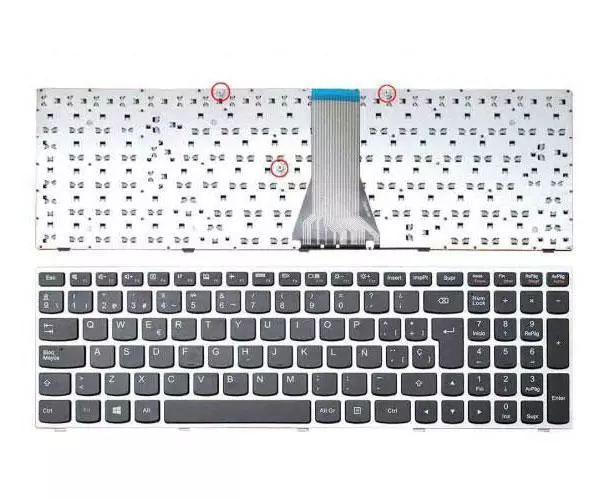 Teclado compatible para port&aacute;til LENOVO G50-45 /G50-70 / Marco Plata