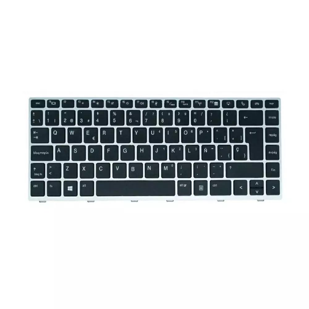 Teclado compatible para port&aacute;til HP Elitebook 840 G5 / 840 G6 / Marco Plata