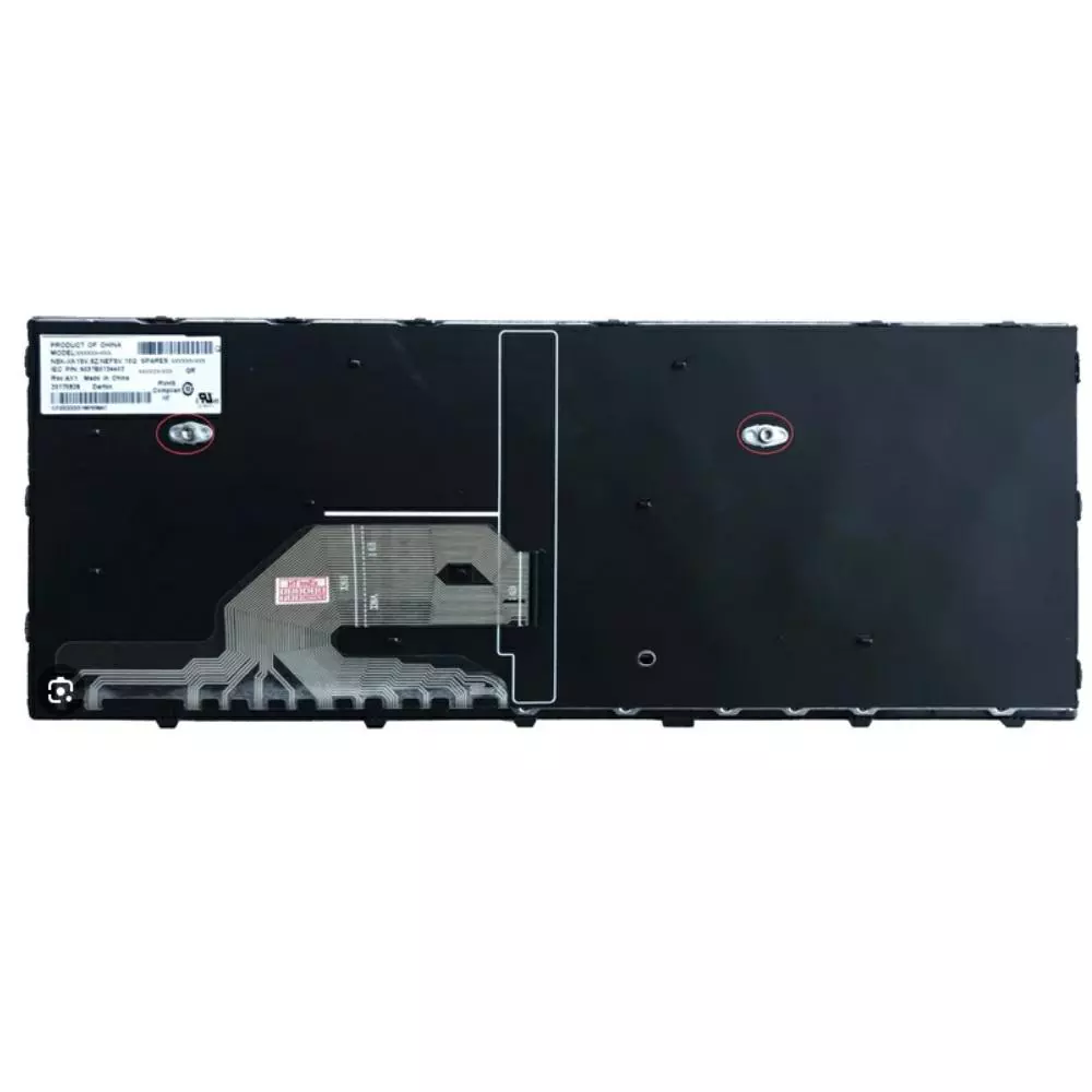 Teclado compatible para port&aacute;til HP 640 G4 / 640 G5 Marco Plata / Conector estrecho
