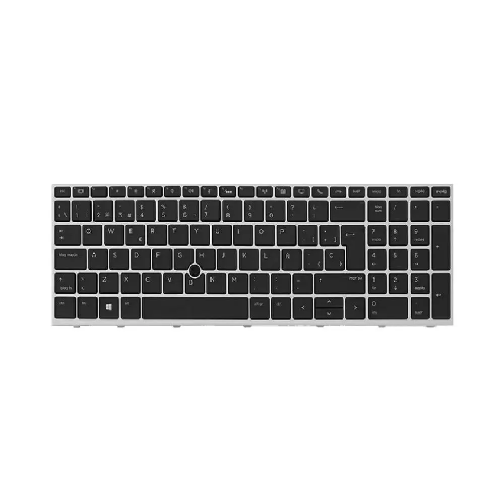 Teclado compatible para port&aacute;til HP Zbook 15 G5 G6 Marco plata