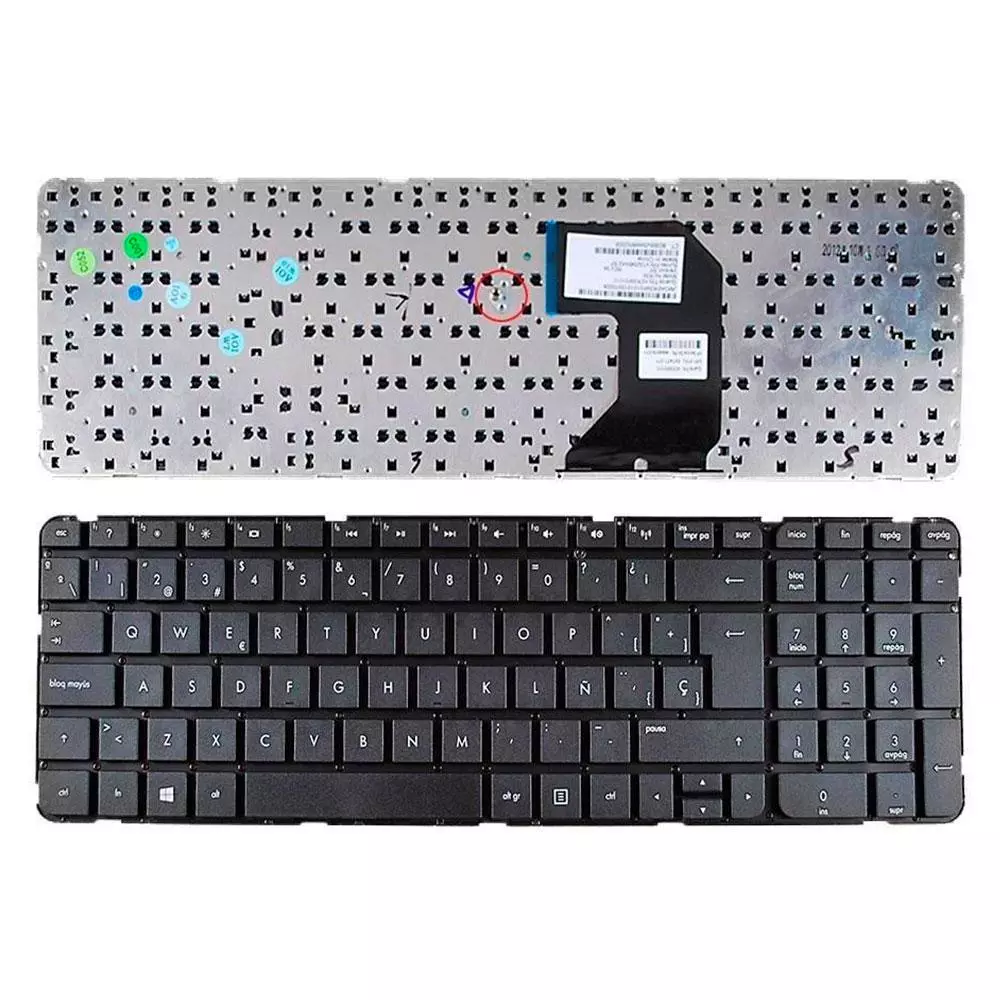 Teclado compatible para port&aacute;til HP g7 /g7-2000 /g7-2100 /g7-2200 negro sin marco
