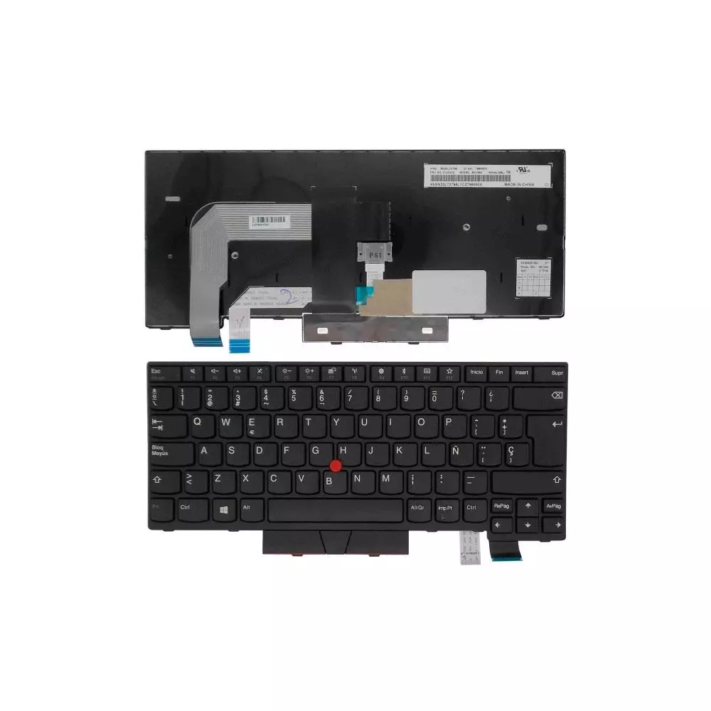 Teclado compatible para port&aacute;til LENOVO T460 / T470 / con poinstick
