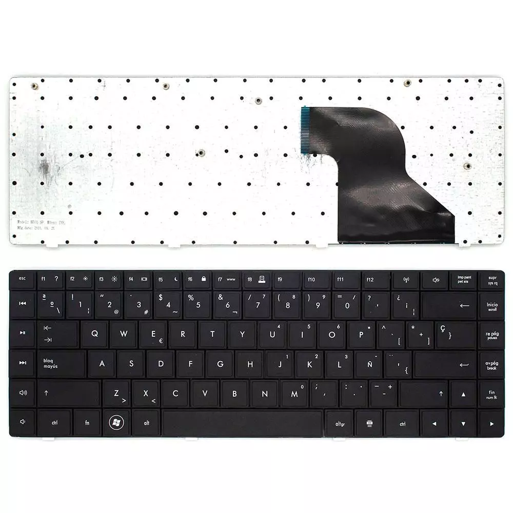 Teclado compatible para port&aacute;til HP Compaq 620 / cq620 / cq621 / Intro Peque&ntilde;o / Negro
