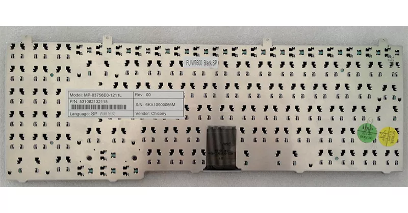 Teclado compatible para port&aacute;til PACKARD BELL W7600 series