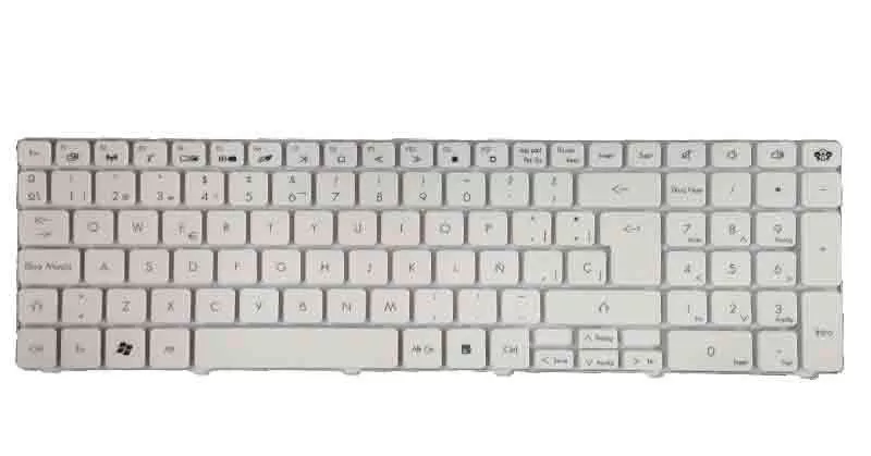 Teclado compatible para port&aacute;til PACKARD BELL tk85/tm85/tm86/tm87/tm89 blanco