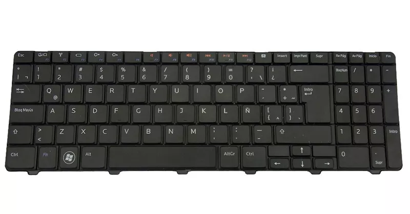 Teclado compatible para port&aacute;til DELL Inspiron n5010/ 15/ 15r series   negro