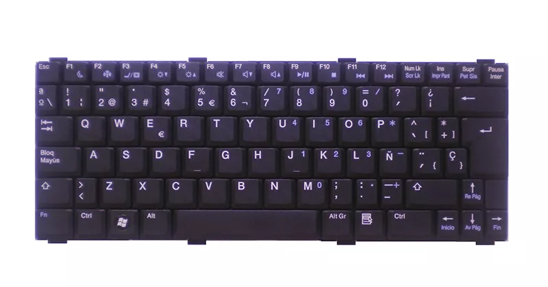 Teclado compatible para port&aacute;til DELL v1200  negro