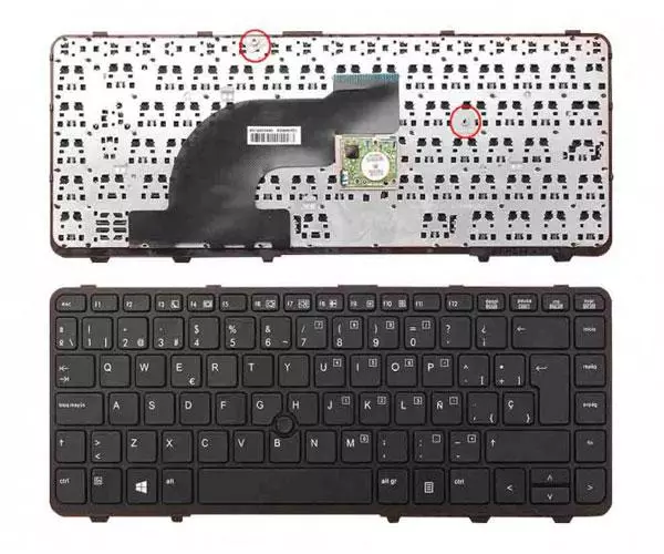 Teclado compatible para port&aacute;til HP Probook 640 g1 / 645 g1 / negro