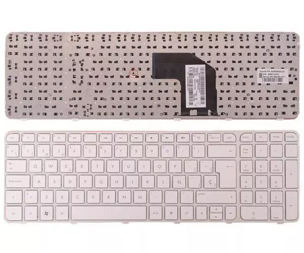 Teclado compatible para port&aacute;til HP g6-2000 blanco ( con marco )