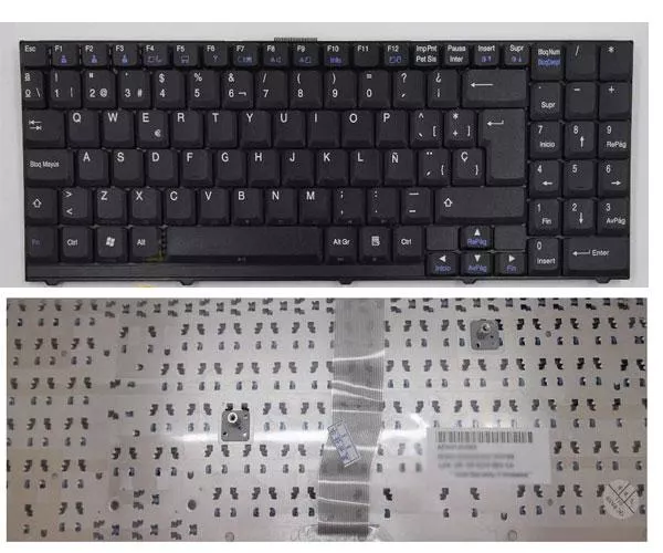 Teclado compatible para port&aacute;til LG Lw60 / Lw70 / Lw75 / Negro