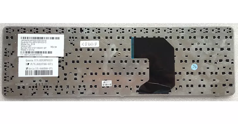 Teclado compatible para port&aacute;til HP Pavilion g7 / g7-1000 / g7-1100 negro / Bajo pedido